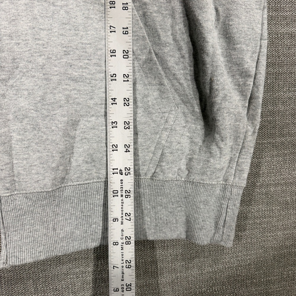Genuine Dickies Zip Up Hoodie Mens XL Gray Excellent Workwear Fleece Sweatshirt - Picture 7 of 8